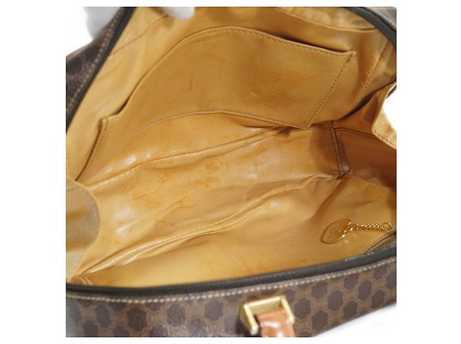 Céline Borsa a mano rettangolare Macadam con manico superiore Marrone - vista 12