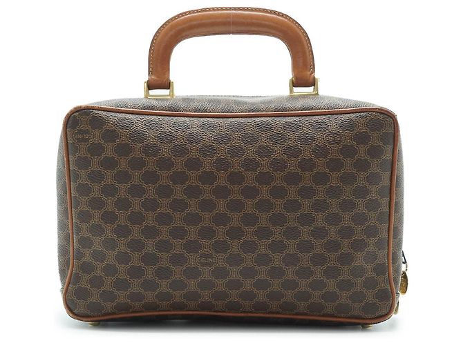 Céline Borsa a mano rettangolare Macadam con manico superiore Marrone - vista 2