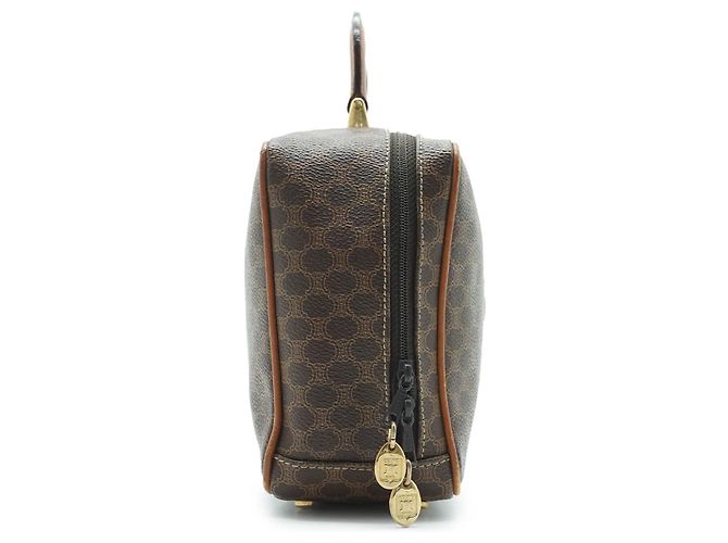 Céline Borsa a mano rettangolare Macadam con manico superiore Marrone - vista 4
