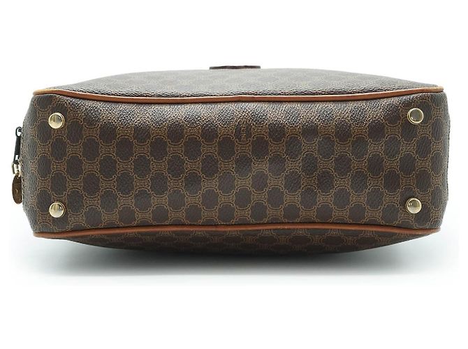 Céline Borsa a mano rettangolare Macadam con manico superiore Marrone - vista 5