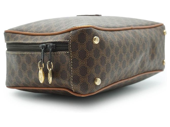 Céline Borsa a mano rettangolare Macadam con manico superiore Marrone - vista 6