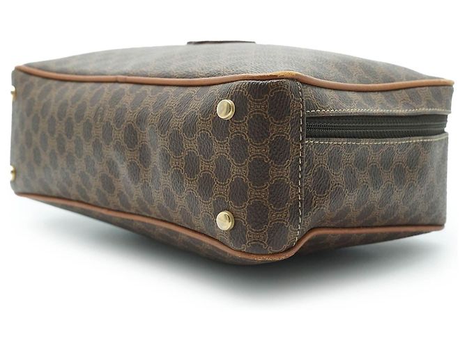 Céline Borsa a mano rettangolare Macadam con manico superiore Marrone - vista 7