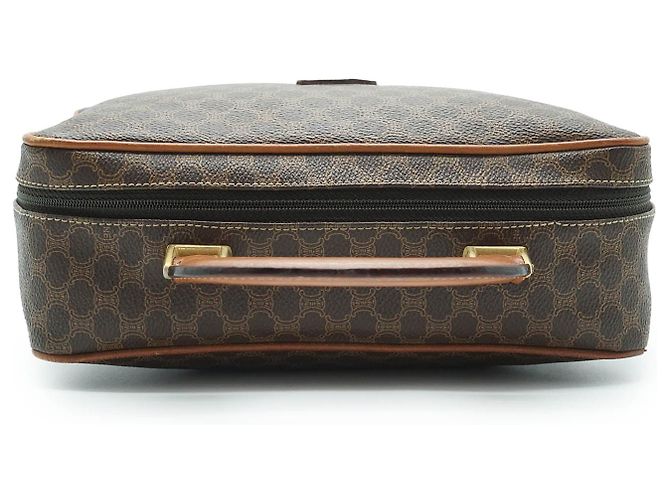 Céline Borsa a mano rettangolare Macadam con manico superiore Marrone - vista 8