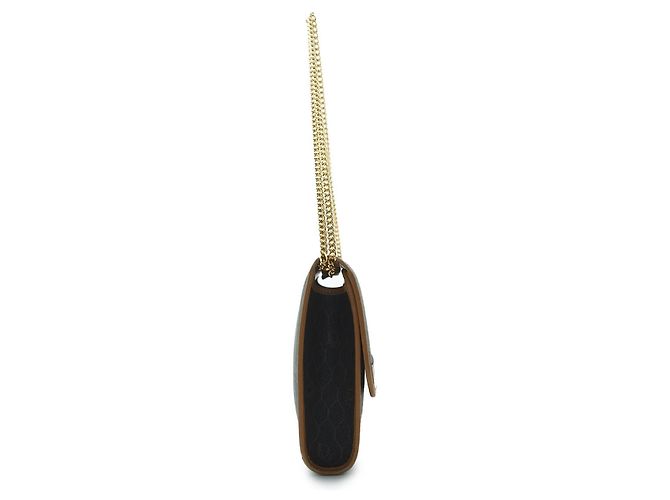 Dior Borsa a spalla con catena a nido d'ape Marrone - vista 3