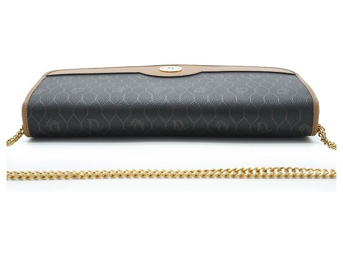 Dior Borsa a spalla con catena a nido d'ape Marrone - vista 8