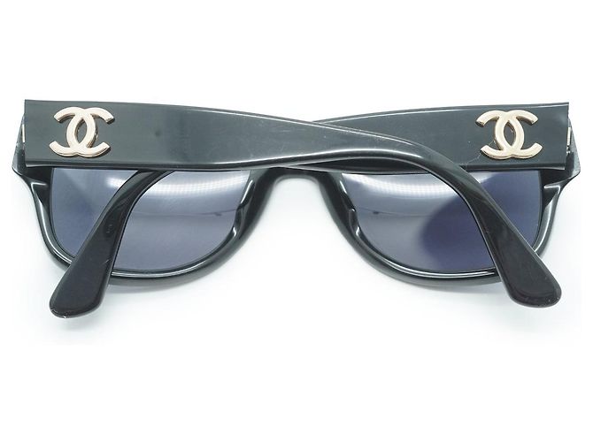 Chanel Gafas de sol con marco negro CC Logo - vista 2