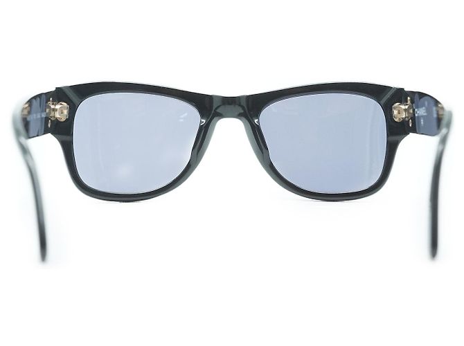 Chanel Gafas de sol con marco negro CC Logo - vista 4