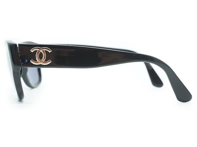 Chanel Gafas de sol con marco negro CC Logo - vista 6