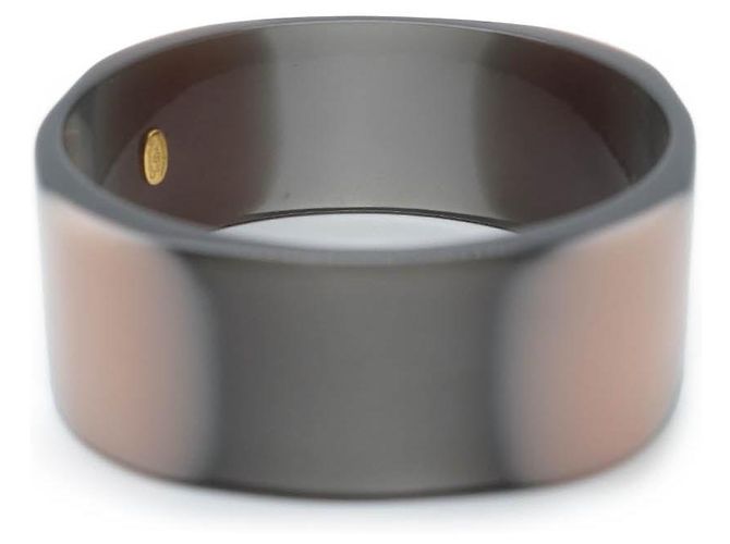 Chanel Bicolor CC Logo Armreif Schwarz - Ansicht 9