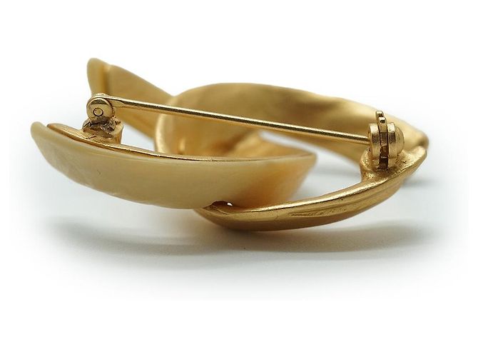 Chanel Spilla GP in oro avorio CC D'oro - vista 13