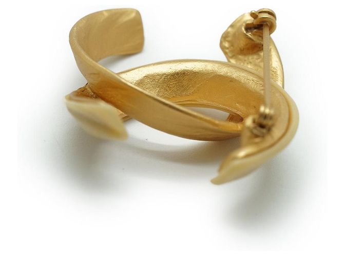 Chanel Spilla GP in oro avorio CC D'oro - vista 9