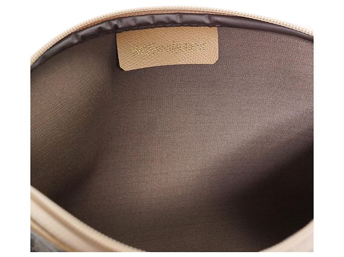 Yves Saint Laurent Clutch Vintage YSL Stampa Giraffa Marrone - vista 10