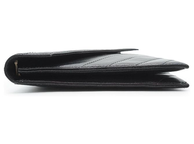 Yves Saint Laurent Clutch vintage trapuntato a forma di busta Nero - vista 4