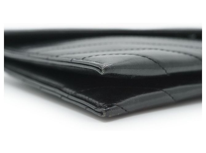 Yves Saint Laurent Clutch vintage trapuntato a forma di busta Nero - vista 6