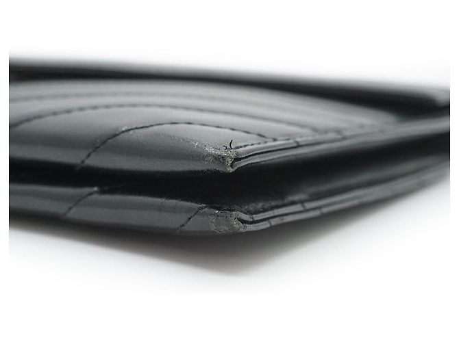 Yves Saint Laurent Clutch vintage trapuntato a forma di busta Nero - vista 7