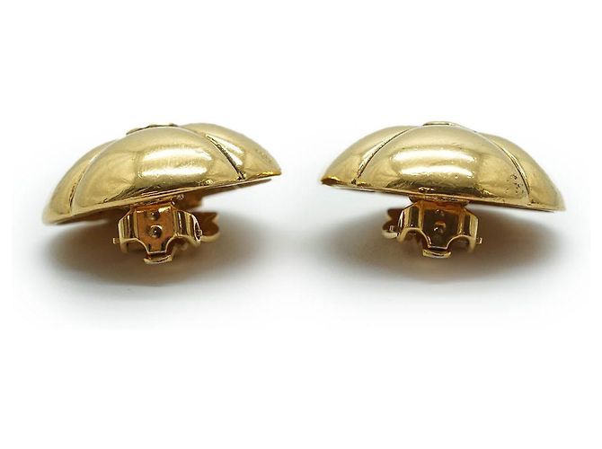 Chanel Orecchini a clip rotondi con fiori Coco Mark GP D'oro - vista 3