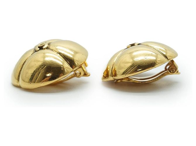 Chanel Orecchini a clip rotondi con fiori Coco Mark GP D'oro - vista 4