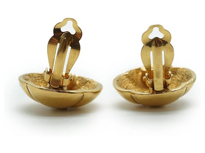 Chanel Orecchini a clip rotondi con fiori Coco Mark GP D'oro - vista 9