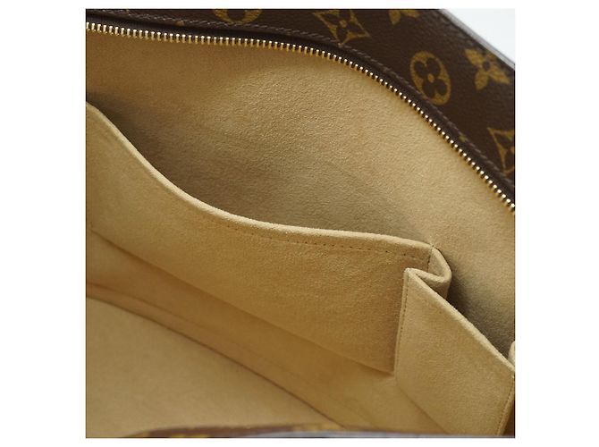 Louis Vuitton Monogram Babylone Borsa a mano marrone pelle - vista 12