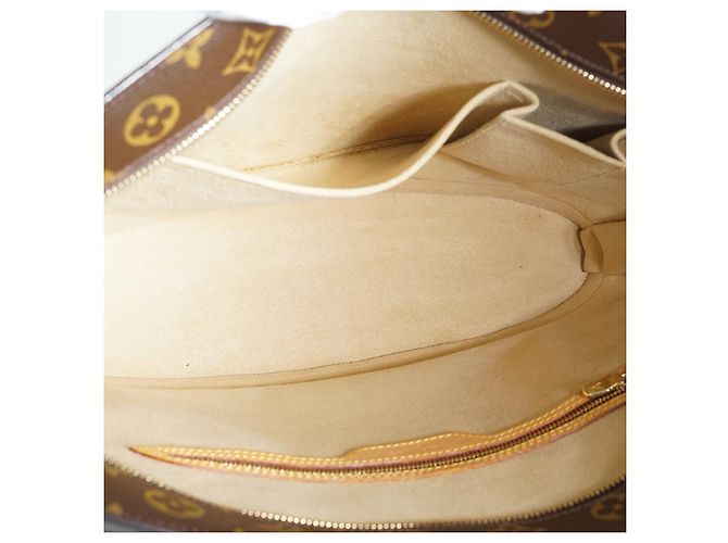 Louis Vuitton Monogram Babylone Borsa a mano marrone pelle - vista 13