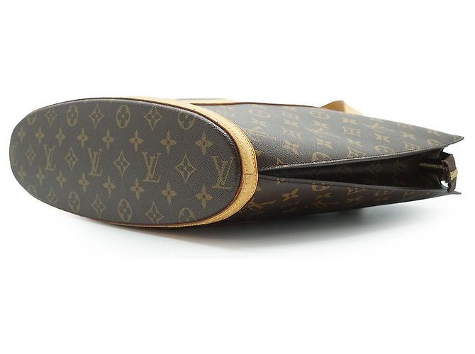 Louis Vuitton Monogram Babylone Borsa a mano marrone pelle - vista 7