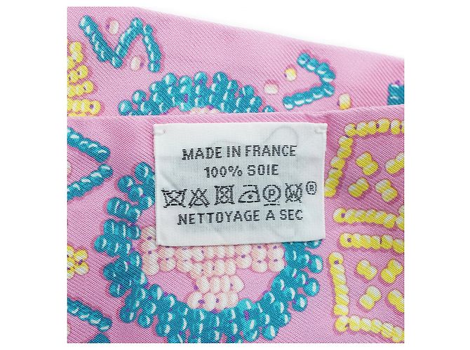 Hermès Kelly en Twilly de Seda Rosa Chicle - vista 6