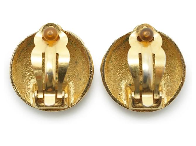 Chanel Orecchini a clip rotondi a spirale Coco Mark GP D'oro - vista 2