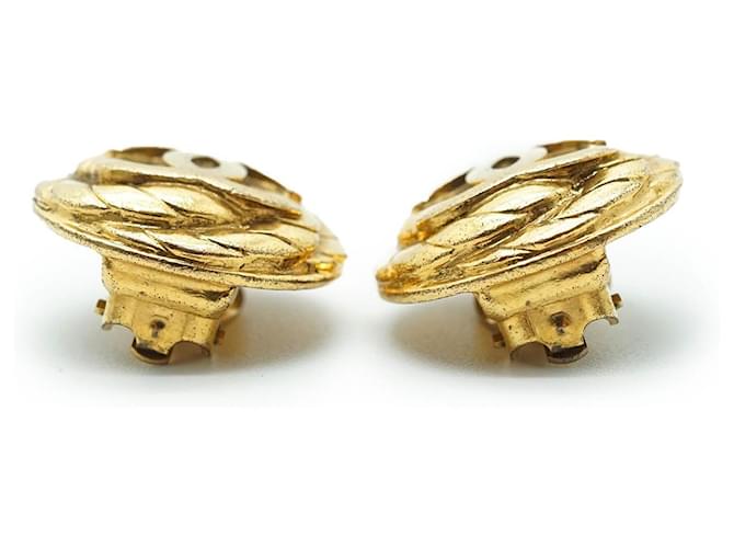 Chanel Orecchini a clip rotondi a spirale Coco Mark GP D'oro - vista 3
