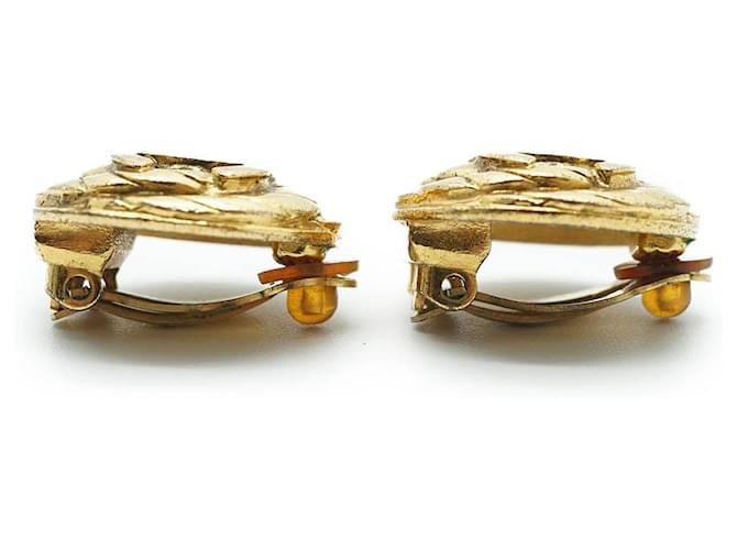 Chanel Orecchini a clip rotondi a spirale Coco Mark GP D'oro - vista 4