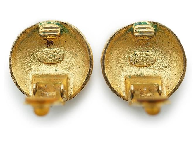 Chanel Orecchini a clip rotondi a spirale Coco Mark GP D'oro - vista 7