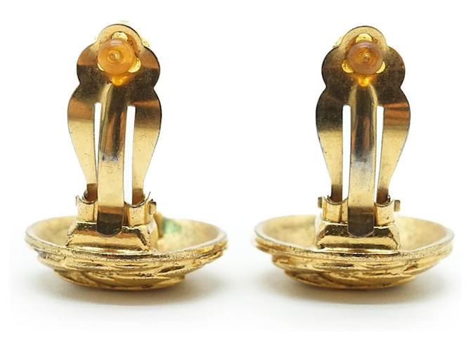Chanel Orecchini a clip rotondi a spirale Coco Mark GP D'oro - vista 8