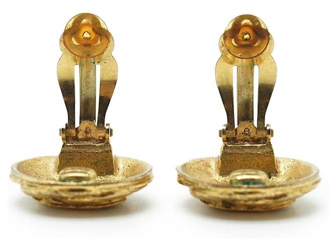 Chanel Orecchini a clip rotondi a spirale Coco Mark GP D'oro - vista 9