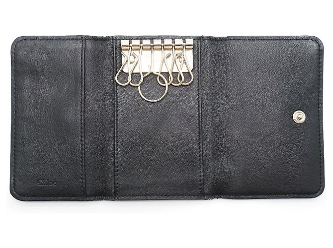 Chloé Bicolor 6-row Key Case Navy blue - view 8