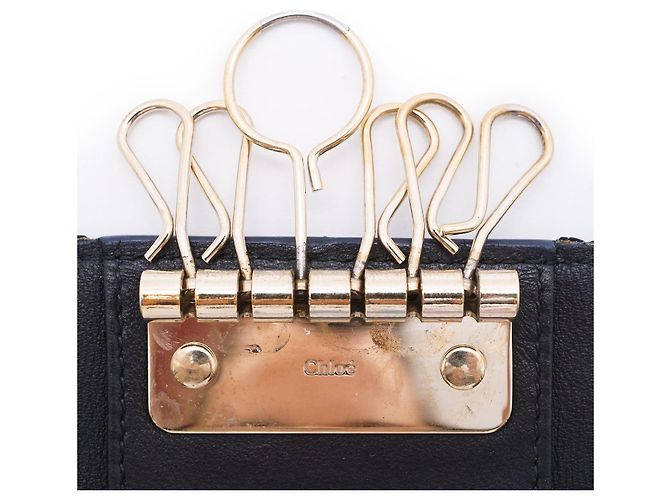 Chloé Bicolor 6-row Key Case Navy blue - view 9