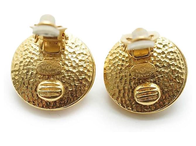 Chanel Orecchini a clip con logo in perle artificiali D'oro - vista 6