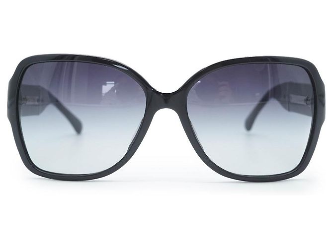 Chanel Gafas de sol con marco negro CC Logo - vista 2