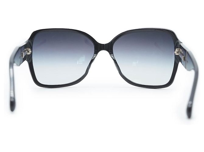 Chanel Gafas de sol con marco negro CC Logo - vista 3
