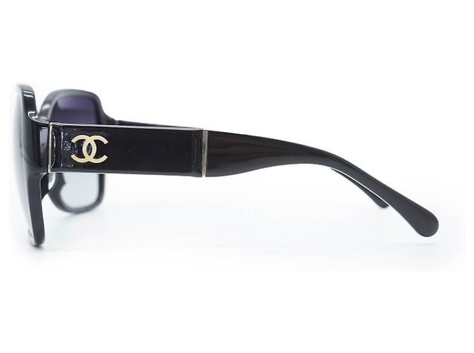 Chanel Gafas de sol con marco negro CC Logo - vista 5