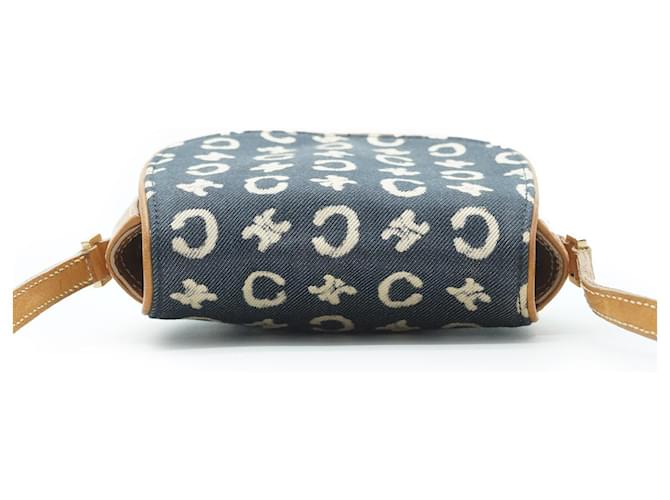 Céline Borsa a tracolla rotonda mini C Macadam Blu navy - vista 8
