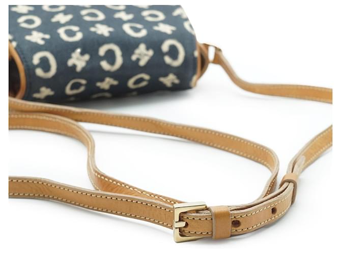 Céline Borsa a tracolla rotonda mini C Macadam Blu navy - vista 9