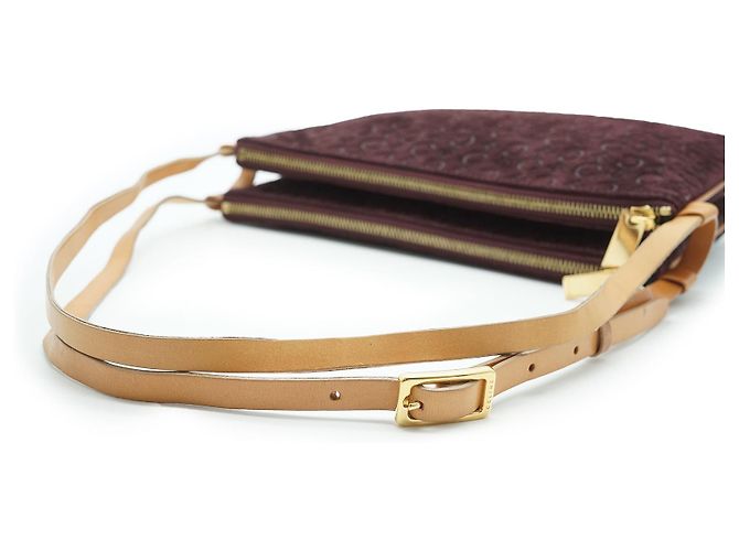 Céline Pochette Duo Spalla in Camoscio Macadam C Bordò - vista 9