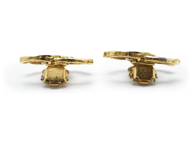 Chanel Orecchini Clip Logo CC D'oro - vista 3