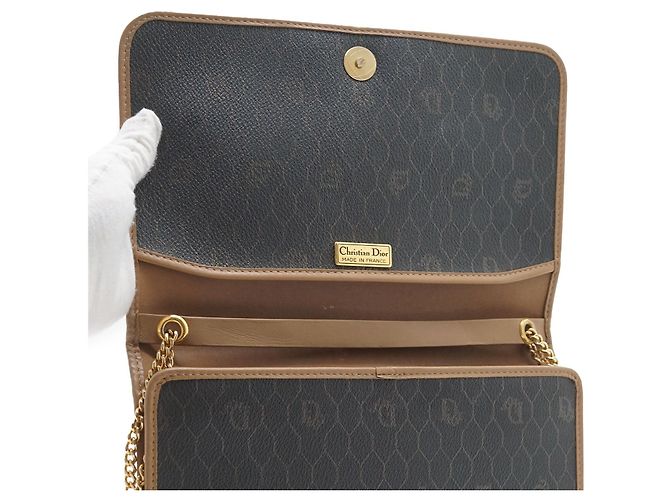 Dior Borsa a spalla con catena a nido d'ape Nero - vista 11