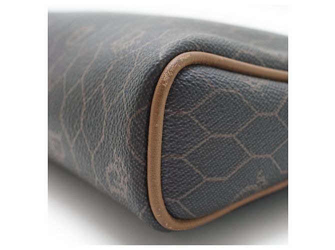 Pochette Dior Honeycomb in tela nera e pelle Nero - vista 7