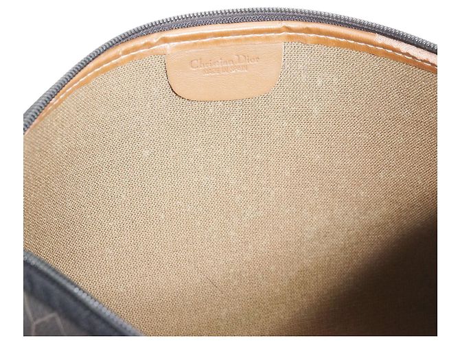 Pochette Dior Honeycomb in tela nera e pelle Nero - vista 9