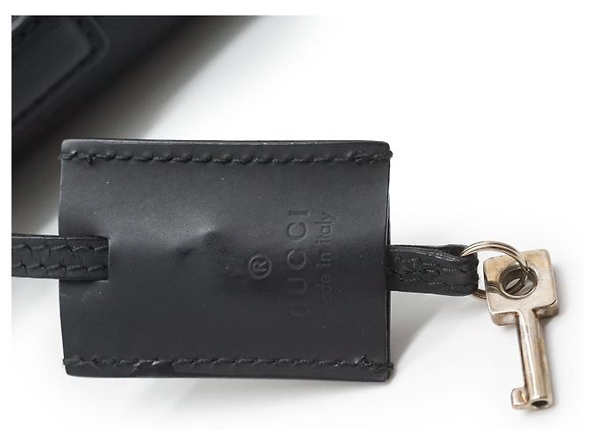 Gucci GG Lock Valigetta in pelle nera Nero - vista 10