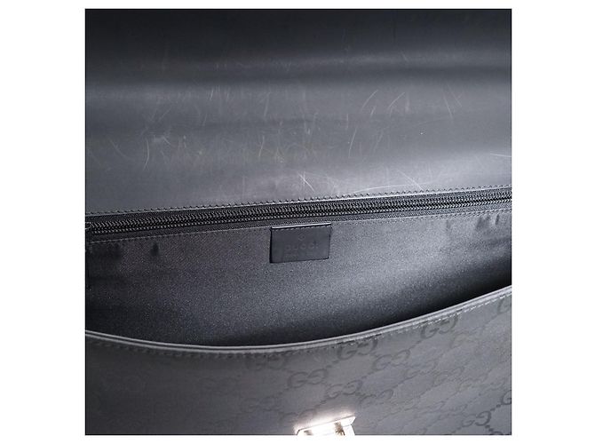 Gucci GG Lock Valigetta in pelle nera Nero - vista 12