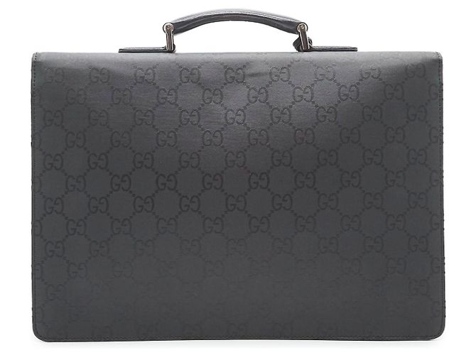 Gucci GG Lock Valigetta in pelle nera Nero - vista 2