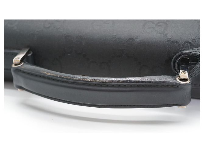 Gucci GG Lock Valigetta in pelle nera Nero - vista 9