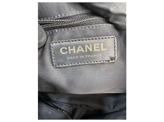 Borsa a spalla Chanel in tela / pelle nera 269 Nero - vista 11